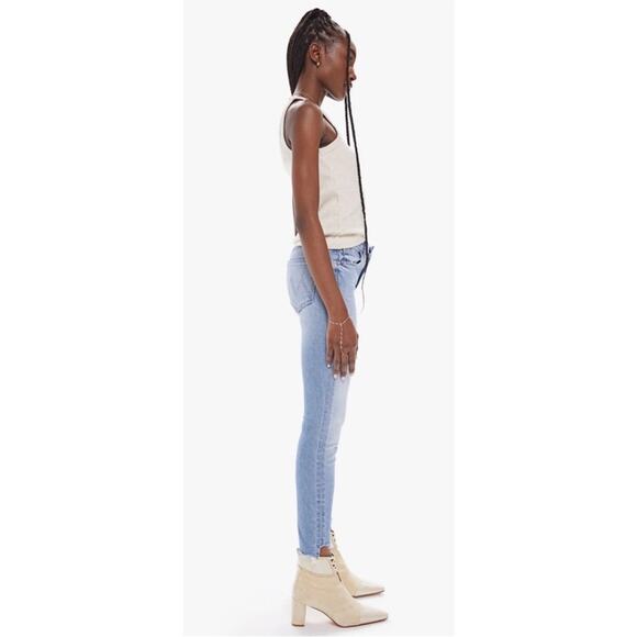 NWT MOTHER The Looker Step Ankle Fray Despite Differences Jeans 25 - Picture 2 of 12